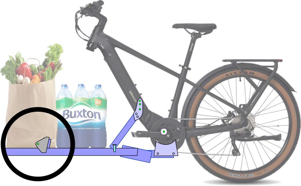 hub steering cargo bike